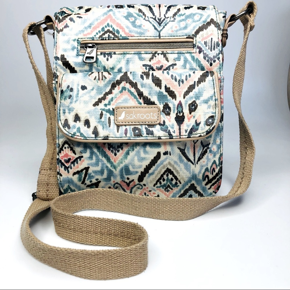 Sakroots Crossbody Bag Women’s Campus Coated Canvas Mini Flap Messenger